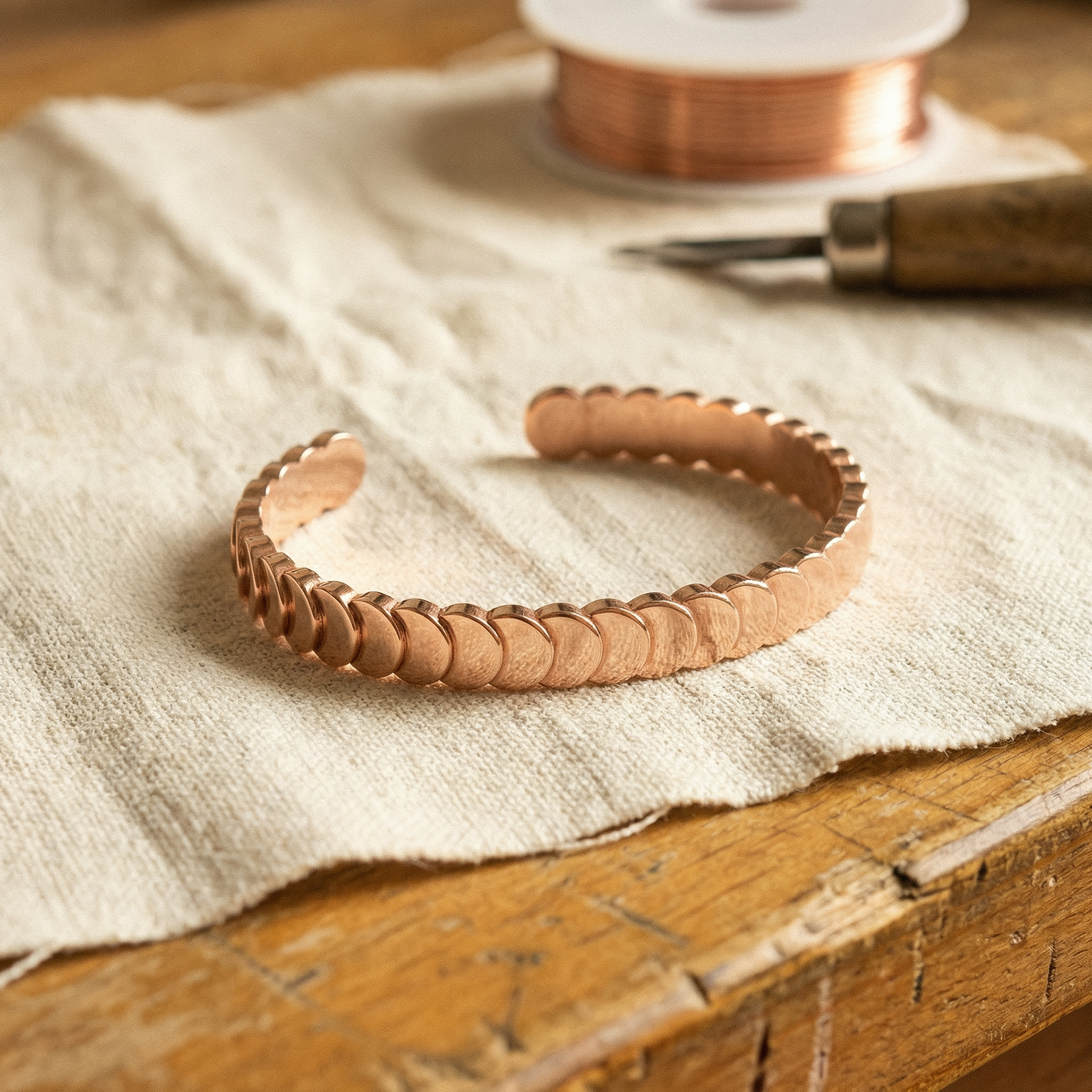 Karla’s Shingle Kobberarmbånd