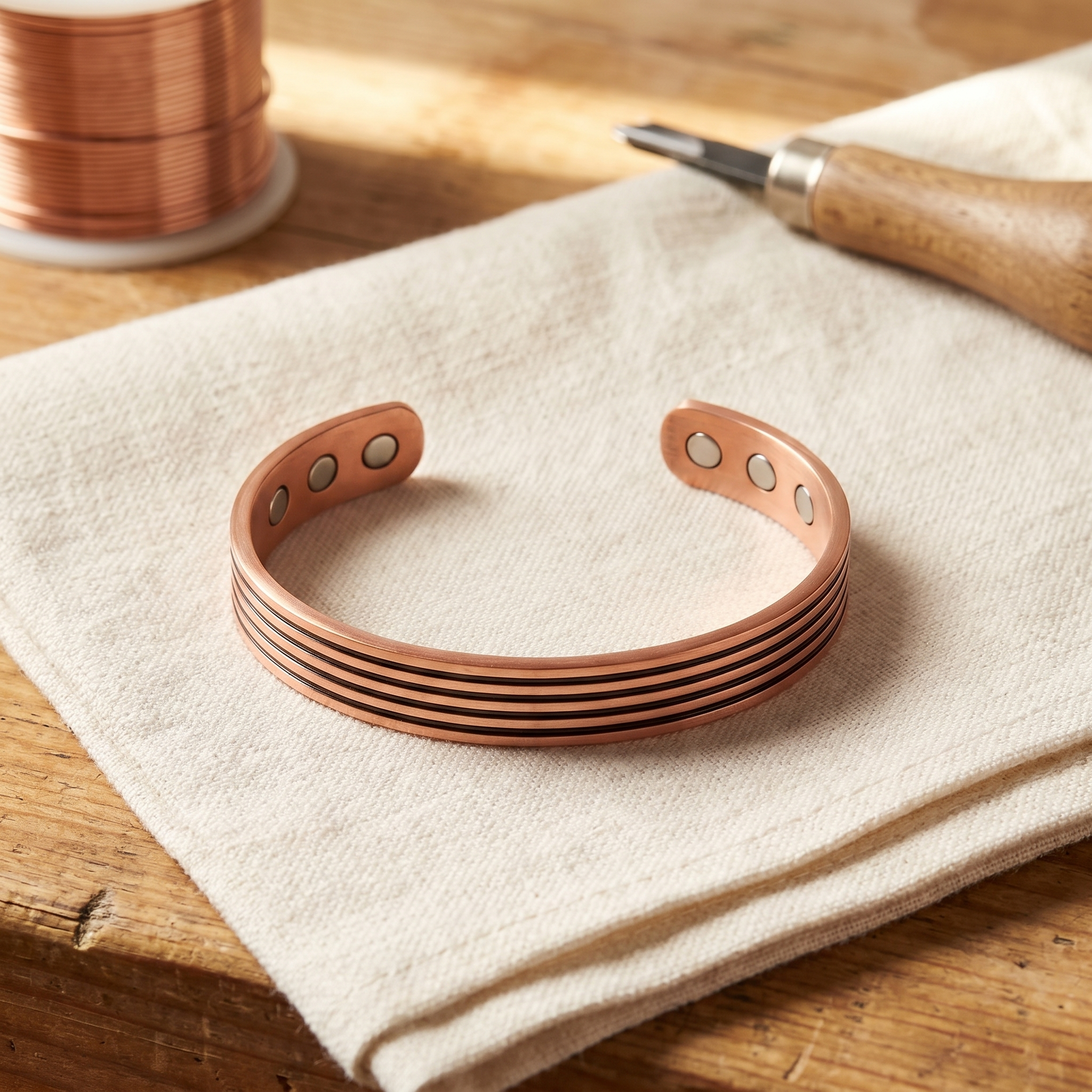 Karla’s Stria Kobberarmbånd