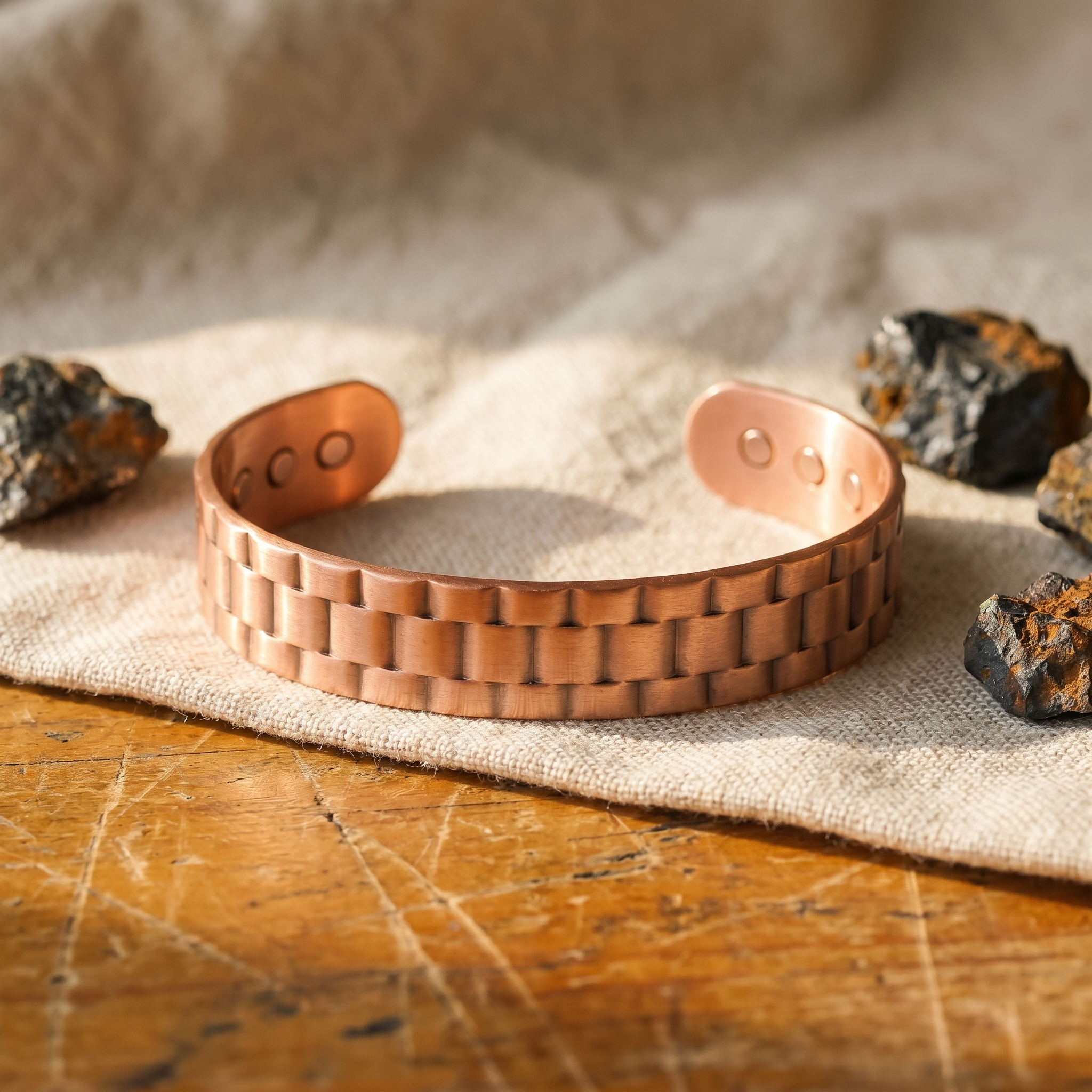 Karla’s Ashlar Herre Kobberarmbånd